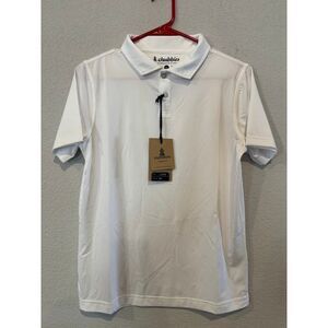 Chubbies Boy's Size Large Short Sleeve Polo Shirt White NWT